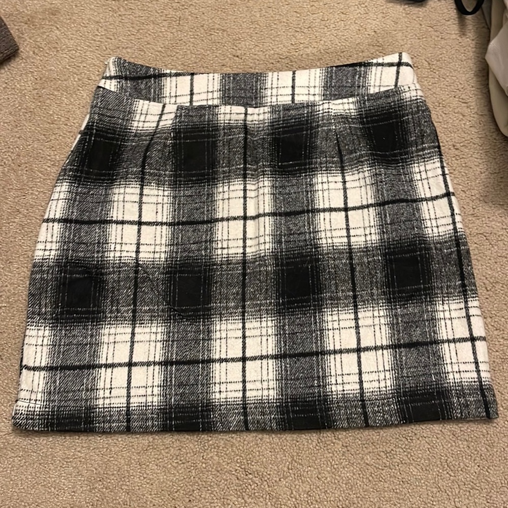 Mini fleece skirt